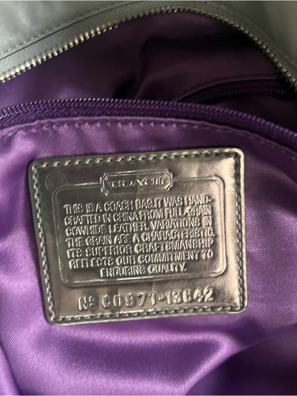 Coach Poppy with White Trim and Silver Hardware - Picture 12 of 15